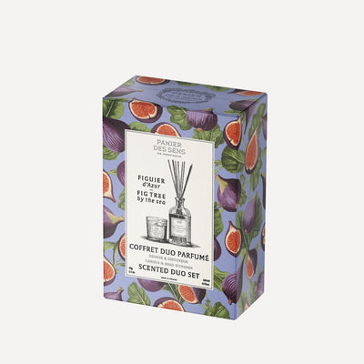 Scented candle set+Fig fragrance diffuser - Figuier d'Azur