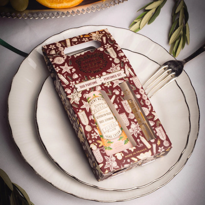 XMAS DUO HAND CREAM + EDT GERANIUM  30ML + 10ML