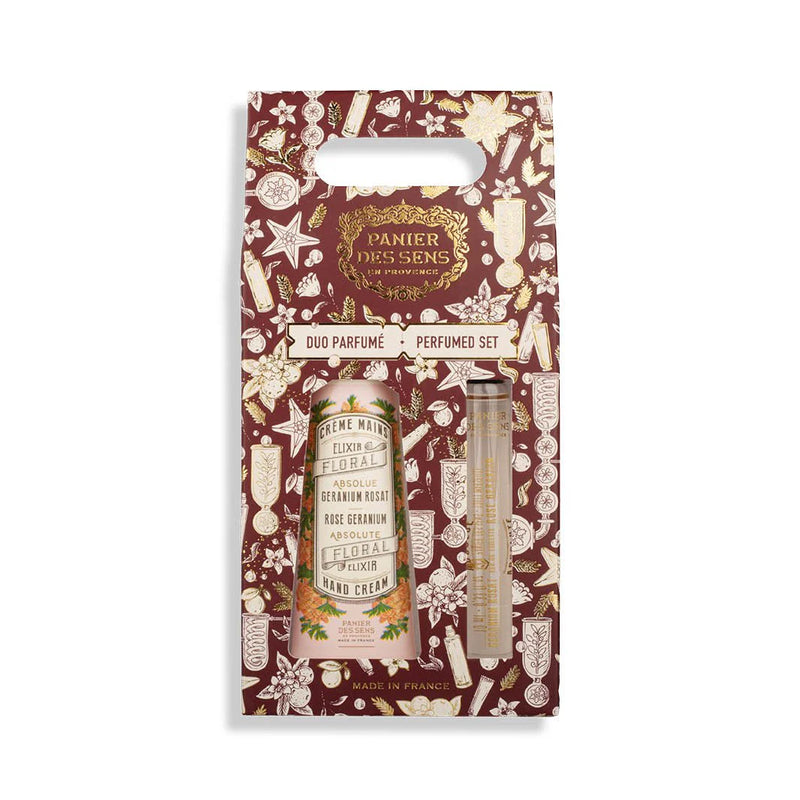 XMAS DUO HAND CREAM + EDT GERANIUM  30ML + 10ML