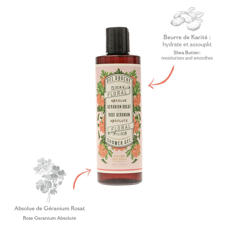 Shower gel - Geranium Rosat 250ml